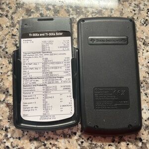 Texas Instruments Scientific Calculator TI-30Xa Solar Pocket w/Cover